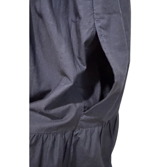 Gap Navy One Shoulder Eyelet Hem Midi Dress 0P NEW - Picture 7 of 10